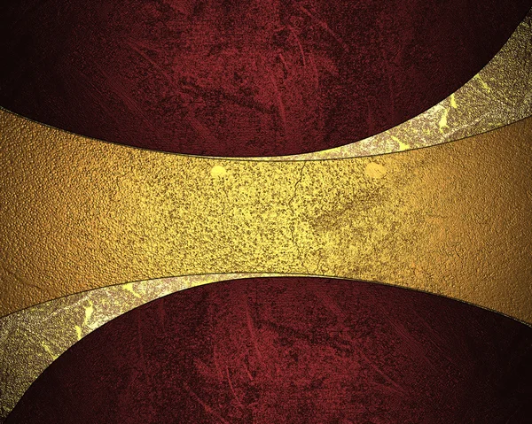 Eleganter roter Hintergrund mit gelbem Teller. Gestaltungselement. Vorlagendesign — Stockfoto