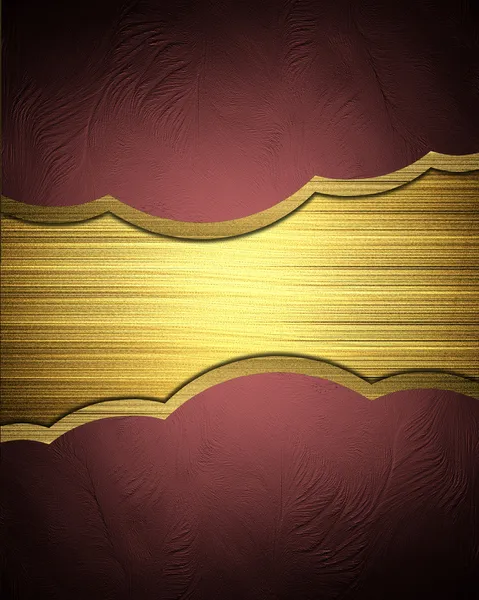 Red background with golden mean. Template for design — Stock Photo, Image