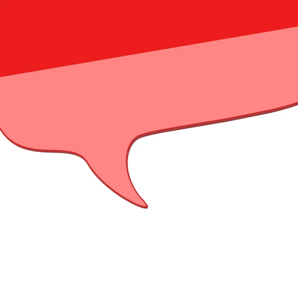 Red speech bubbles and dialog balloons — Stock Photo, Image