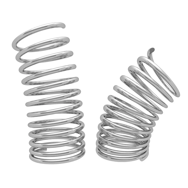 metal bahar beyaz zemin üzerine izole