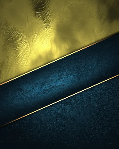 Designvorlage - Textur aus Blau und Gelb mit blauem Band — Stockfoto