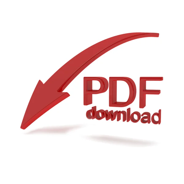 Иллюстрация загрузки PDF-файла — стоковое фото