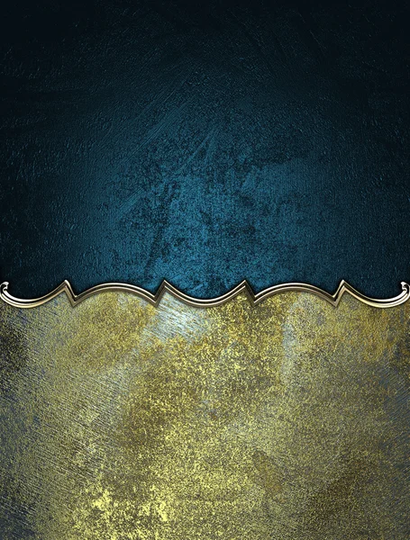 mavi zemin üzerine altın süslü kenarları olan eski püskü isim levhası