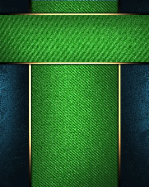 Groene achtergrond met een groene naamplaatje. Ontwerpsjabloon — Stockfoto