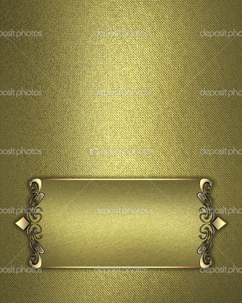 Golden Texture With Gold Name Plate With Gold Trim Stock Photo Image By C Swevil