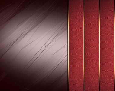 kırmızı arka plan ile bir kırmızı kurdele ile altın trim