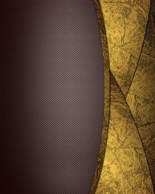 Altın kesim (ekler ile kahverengi zemin)