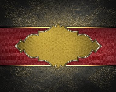 altın arka plan siyah scuffed. tasarım şablonu