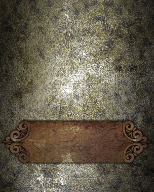 metin için bir paslı plaka metal doku