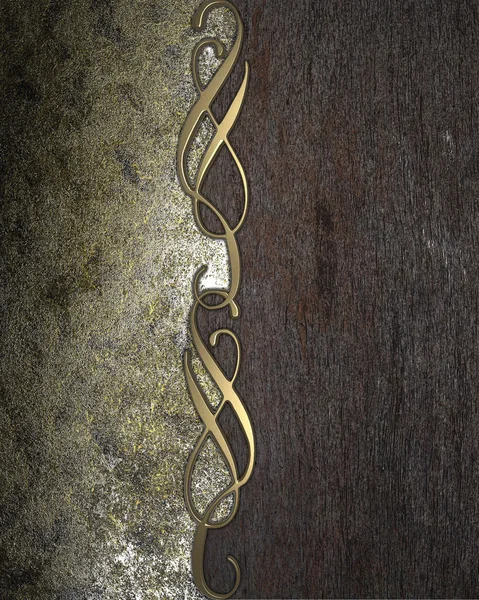 Brun bakgrund med textur av trä med rostiga kanter. — Stockfoto