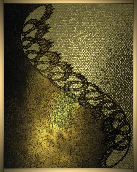 Abstrakt guld bakgrund med ett abstrakt mönster — Stockfoto