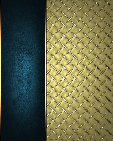 Πρότυπο σχεδίασης. χρυσό υπόβαθρο με ένα μπλε σημάδι — Φωτογραφία Αρχείου