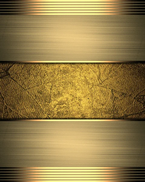 金の縁とグランジ金背景。デザイン用テンプレート — ストック写真