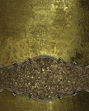 Old gold background with the sign of the golden sand.