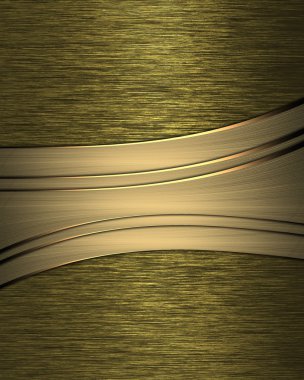 sarı saten zemin altın şeritler. tasarım şablonu