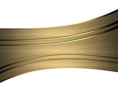 Gold ribbons. Design template