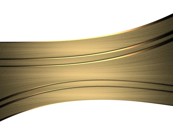 ゴールド リボン。デザイン テンプレート — ストック写真