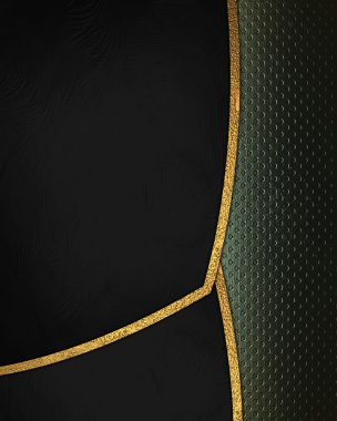 siyah arka plan ile yeşil ekler.