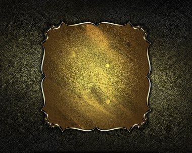eski püskü arka plan ile altın altın plak ile döşeme