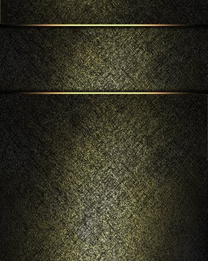 altın yaldız ve altın trim plakalı siyah arka plan