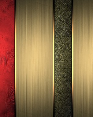 siyah ve kırmızı kesiciler ile altın bantları