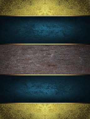 altın arka plan mavi şeritler.