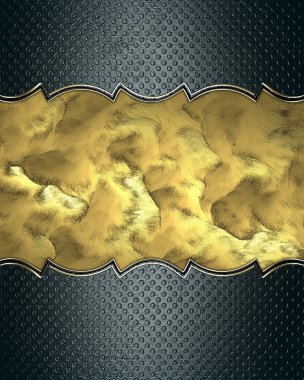 soyut altın grunge arka plan mavi kenarlar ile