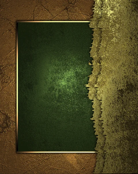 Печальный фон и порванный зеленый фон с табличкой — стоковое фото