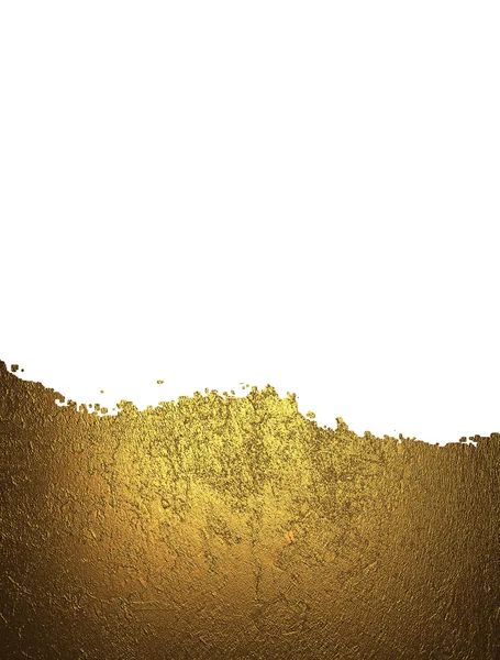 Placa de oro con adorno de oro aislado fondo blanco —  Fotos de Stock