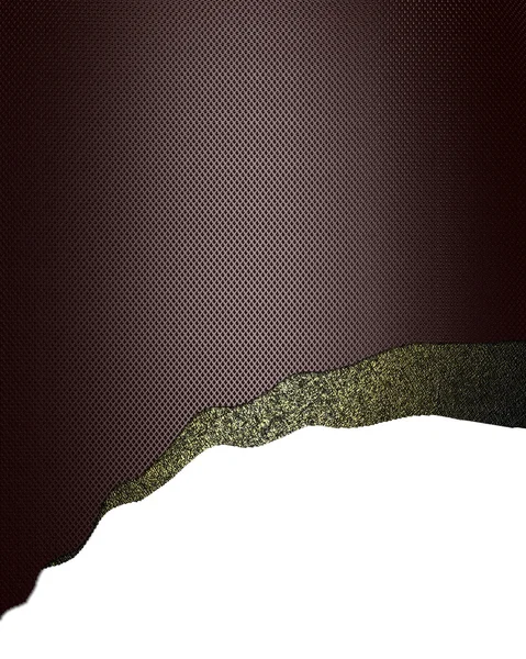 Brun abstrakt bakgrund med vita utklipp. formgivningsmall — Stockfoto