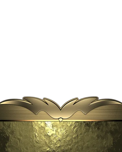 Λευκό φόντο, με χρυσό λεπίδες με χρυσά τελειώματα. πρότυπο σχεδίασης — Φωτογραφία Αρχείου