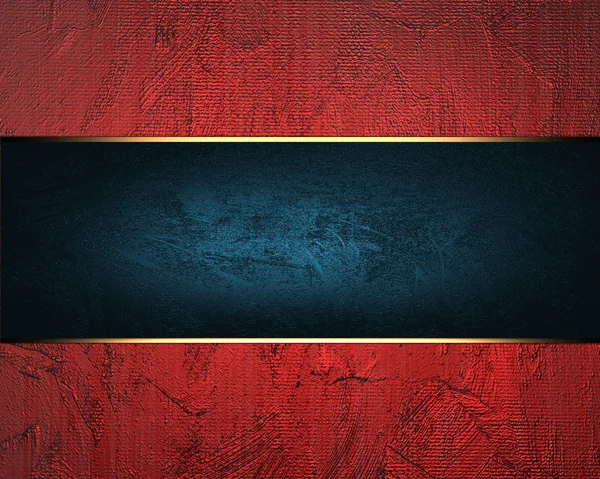 Grunge Fundo vermelho com fita azul — Fotografia de Stock