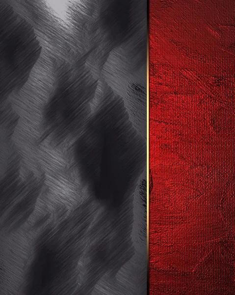 Svart och vit bakgrund med röd kant. formgivningsmall — Stockfoto
