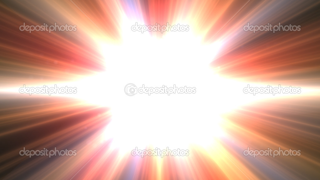 Design template - Star, sun with lens flare. Rays background.