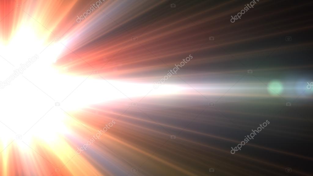 Design template - Star, sun with lens flare. Rays background.