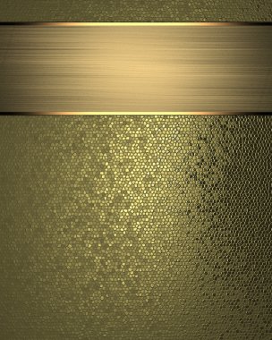 Altın zengin dokulu altın işareti ve altın trim ve