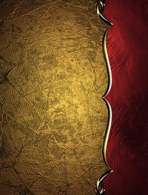 Grunge sarı arka plan kırmızı işaretli. tasarım şablonu