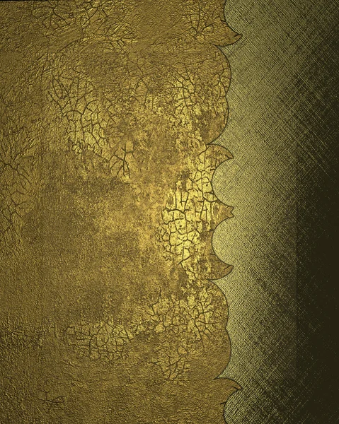 Alter goldener Hintergrund mit Ausschnitt. Designvorlage — Stockfoto