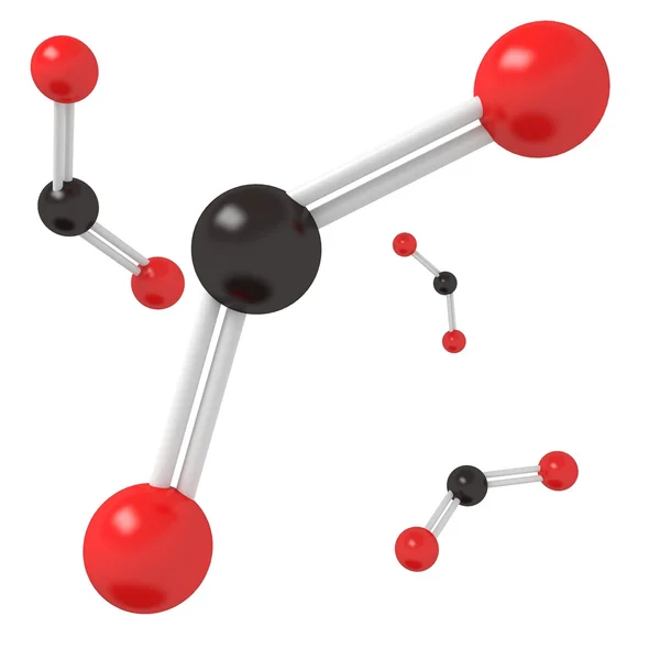 CO2 Carbon Dioxide molecule — Stock Photo, Image