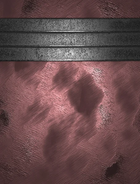 铁板的粉色背景。设计模板 — 图库照片