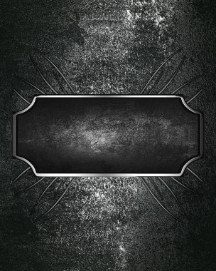 karanlık grunge işareti ile metal arka plan