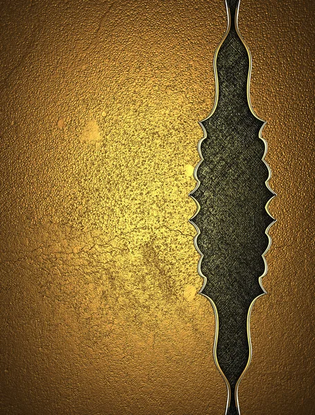 Golden texture with dark cutout. — Stock Photo, Image