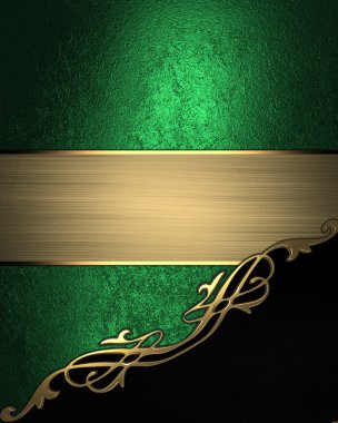 Altın ve yeşil doku