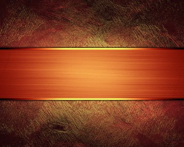 kırmızı kurdele ile kırmızı grunge altın arka plan