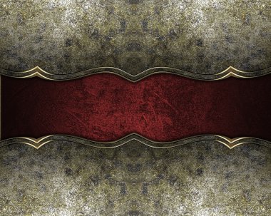 eski demir kırmızı etiketli bir altın trim. tasarım şablonu. Tasarım sitesi