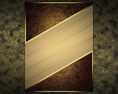 koyu arka plan kırmızı işaret ve altın kesme. tasarım şablonu