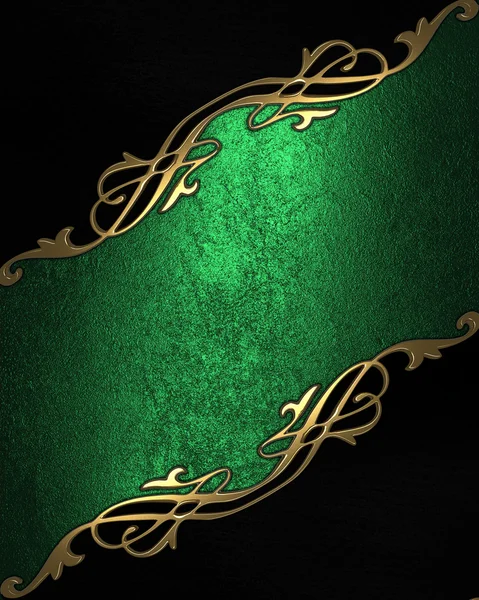 Зеленая и золотая текстура — стоковое фото