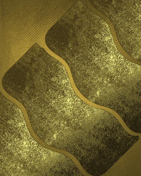 Abstracte achtergrond van oude gouden platen. Ontwerpsjabloon — Stockfoto