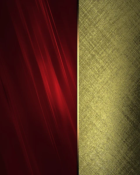 Texture dorée avec des accents rouges. Modèle de conception — Photo