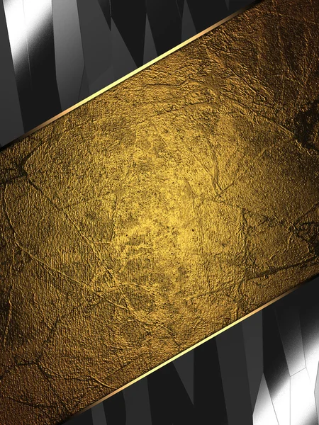 Grunge banda de oro con fondo abstracto. Plantilla diseño —  Fotos de Stock